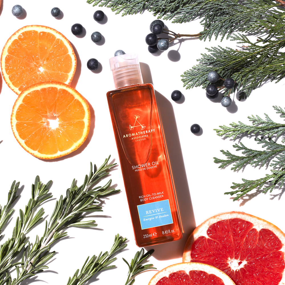 Sunday Self-Care Ritual I Revive Shower Oil I Aromatherapy Associates I 2025