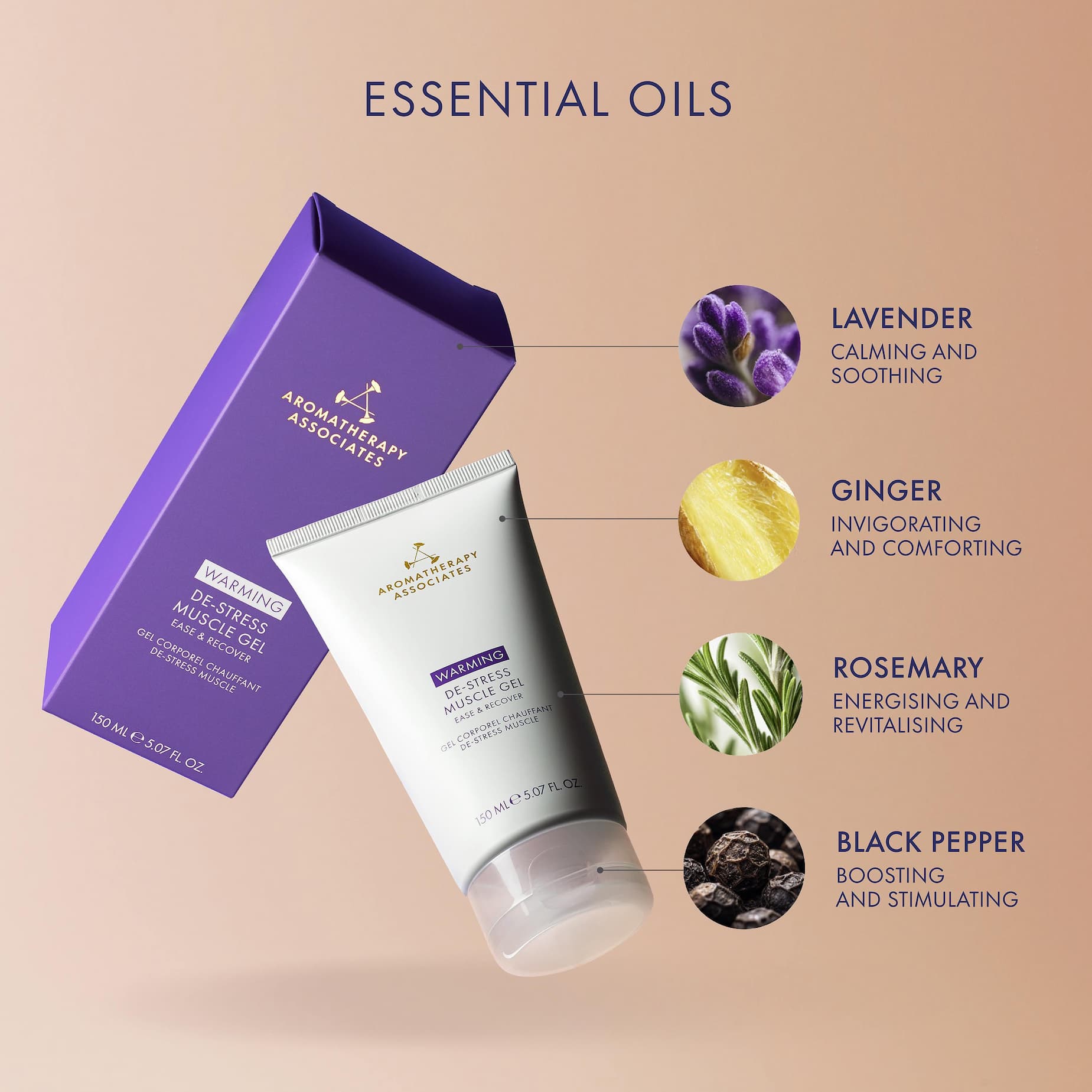 Warming De-Stress Muscle Gel | Aromatherapy Associates