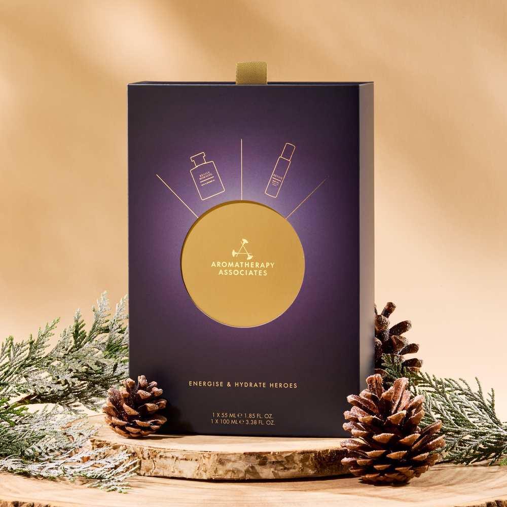 Festive Build A Bundle I Energise & Hydrate Heroes I Pink Clay Mask I Aromatherapy Associates I 2025