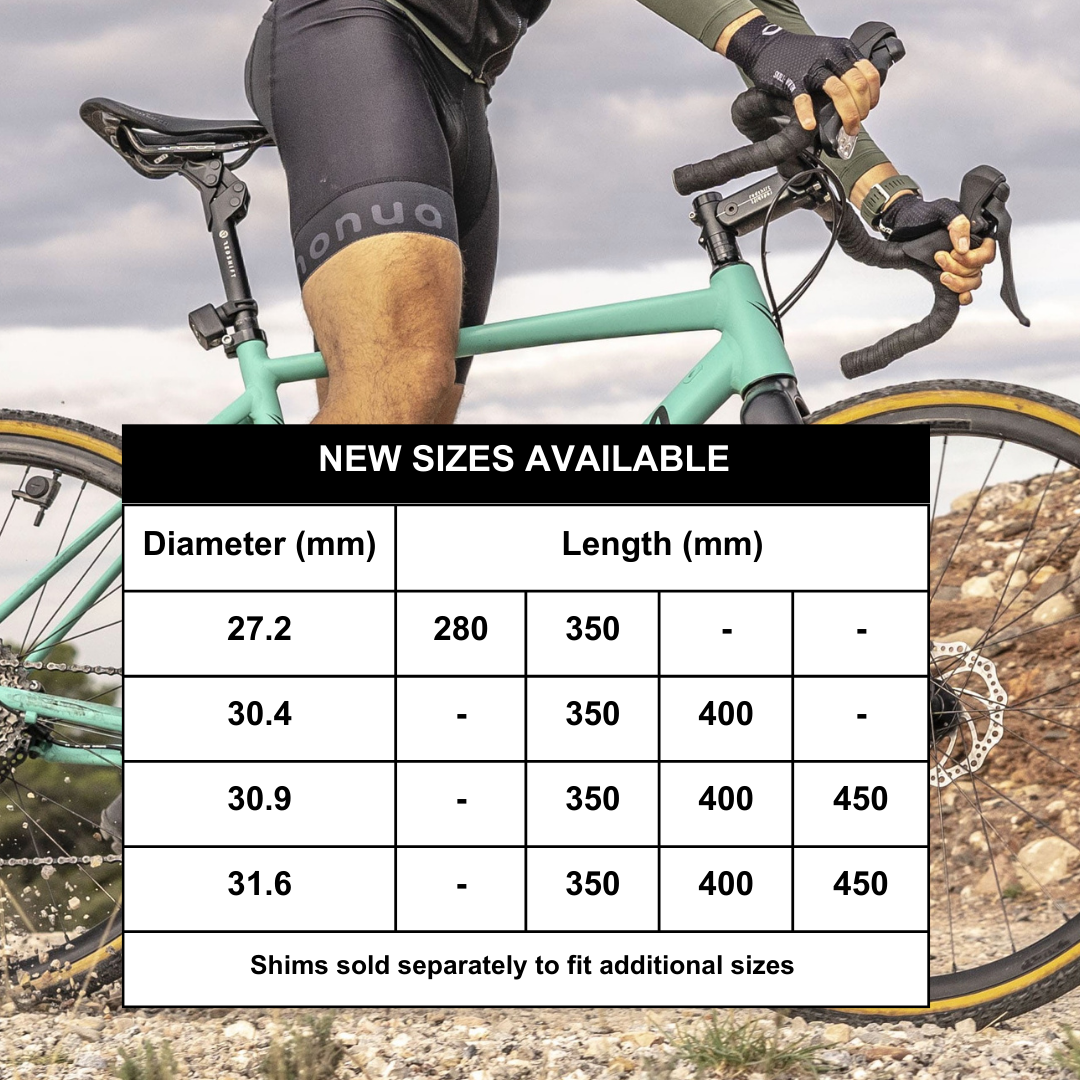 New Seatpost Diameters & Lengths! Redshift Sports