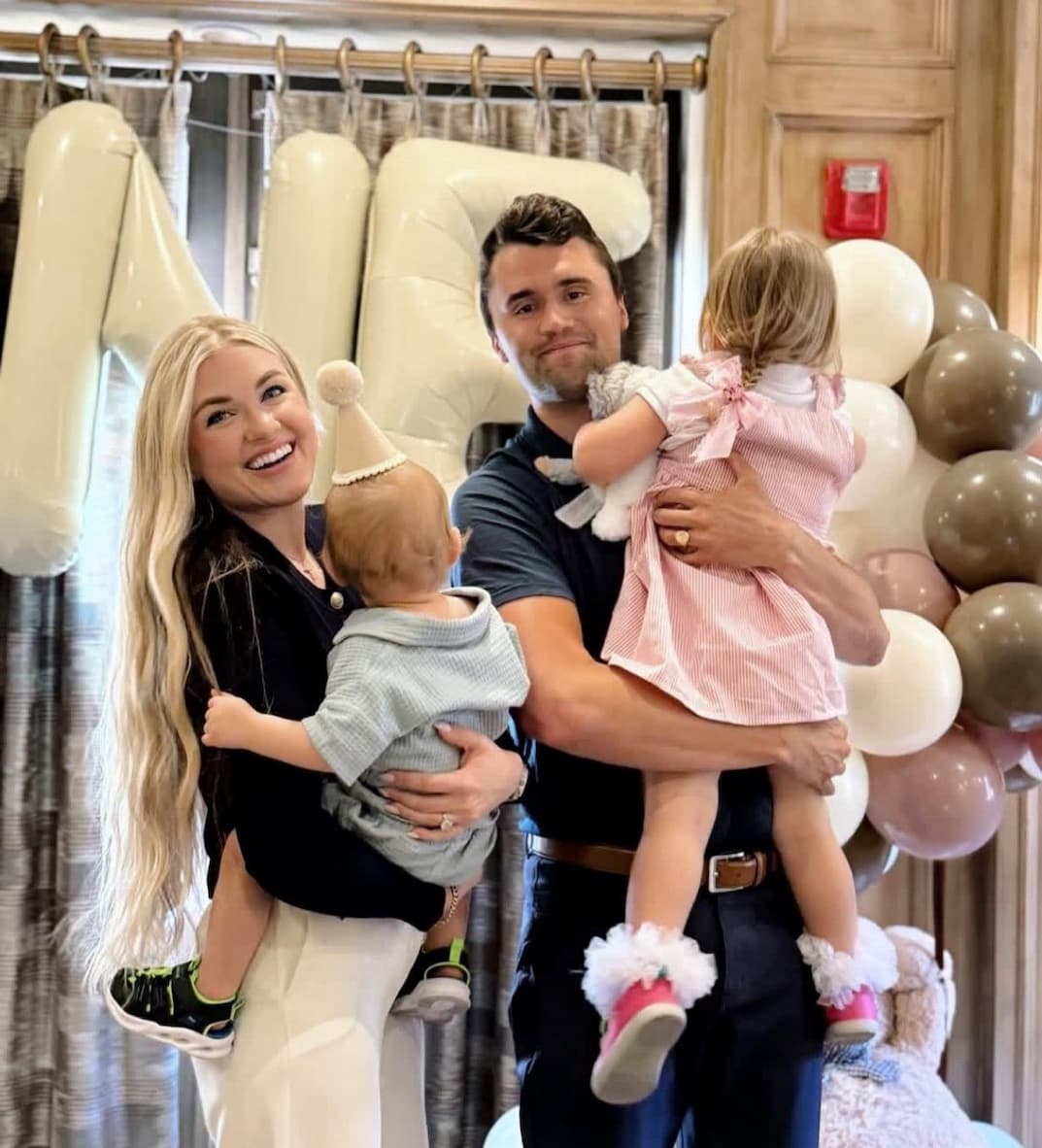 Charlie Kirk and his family