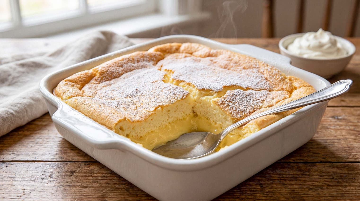 Lemon Puff Pudding