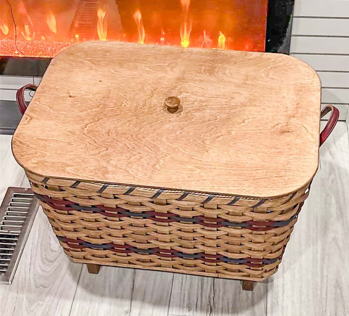 Throw Blanket Basket