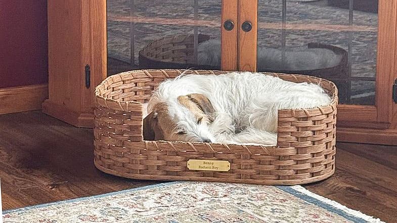 Small Wicker Dog Bed