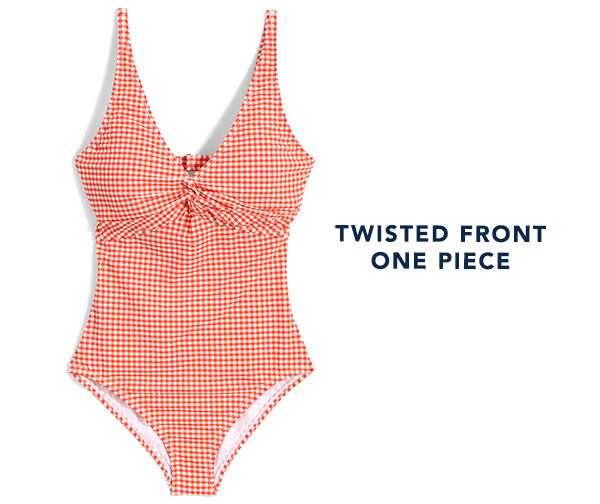 Twisted Front One Piece