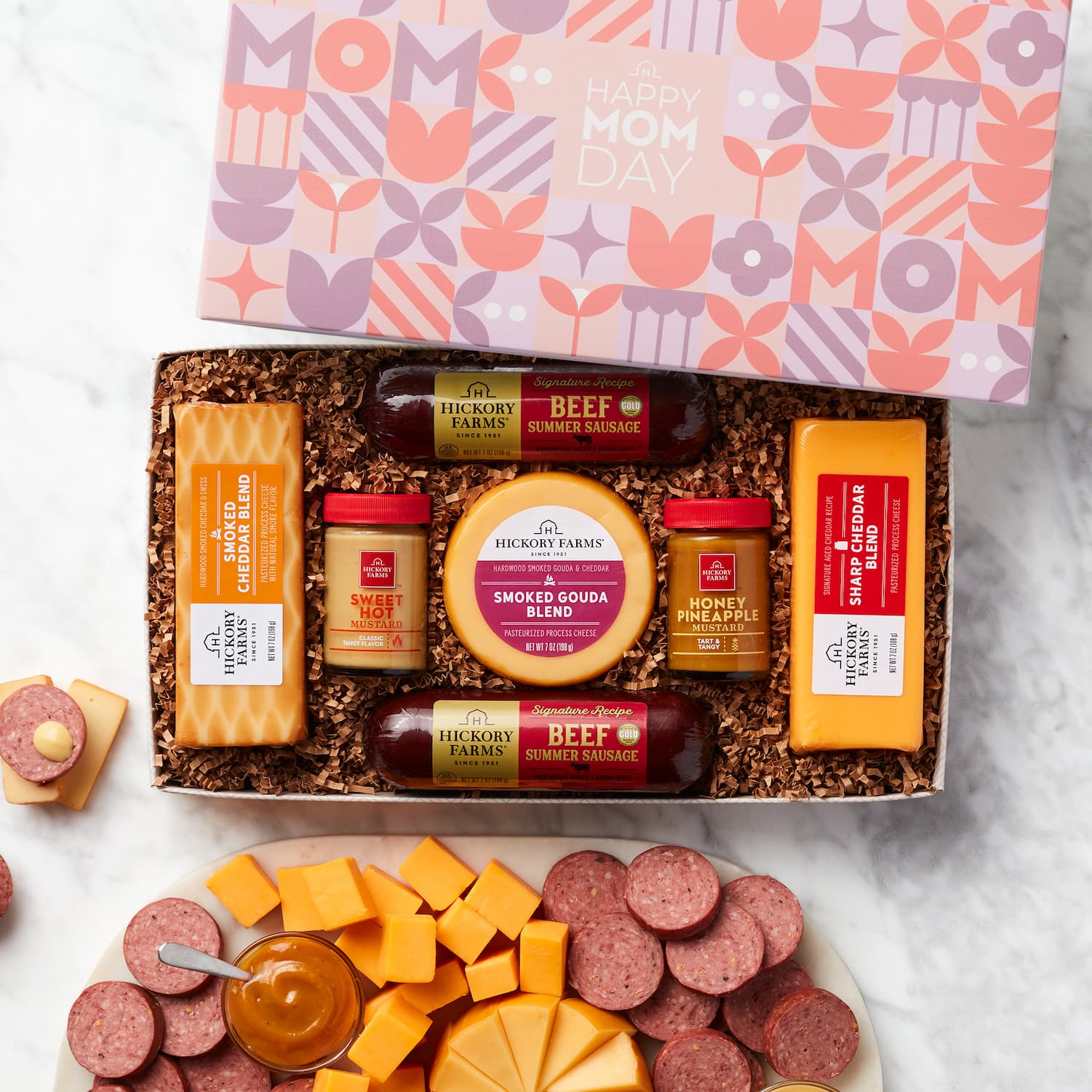 Mother's Day Summer Sausage & Cheese Gift Box