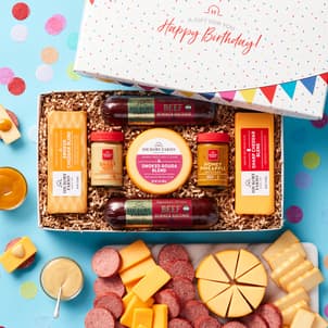 Birthday Summer Sausage & Cheese Gift Box