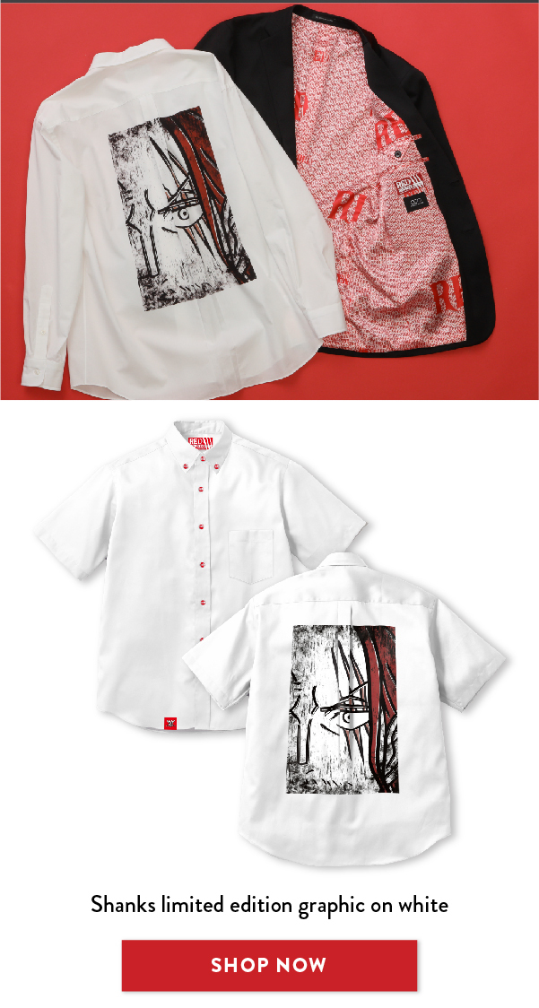 Shanks limited edition graphic on white