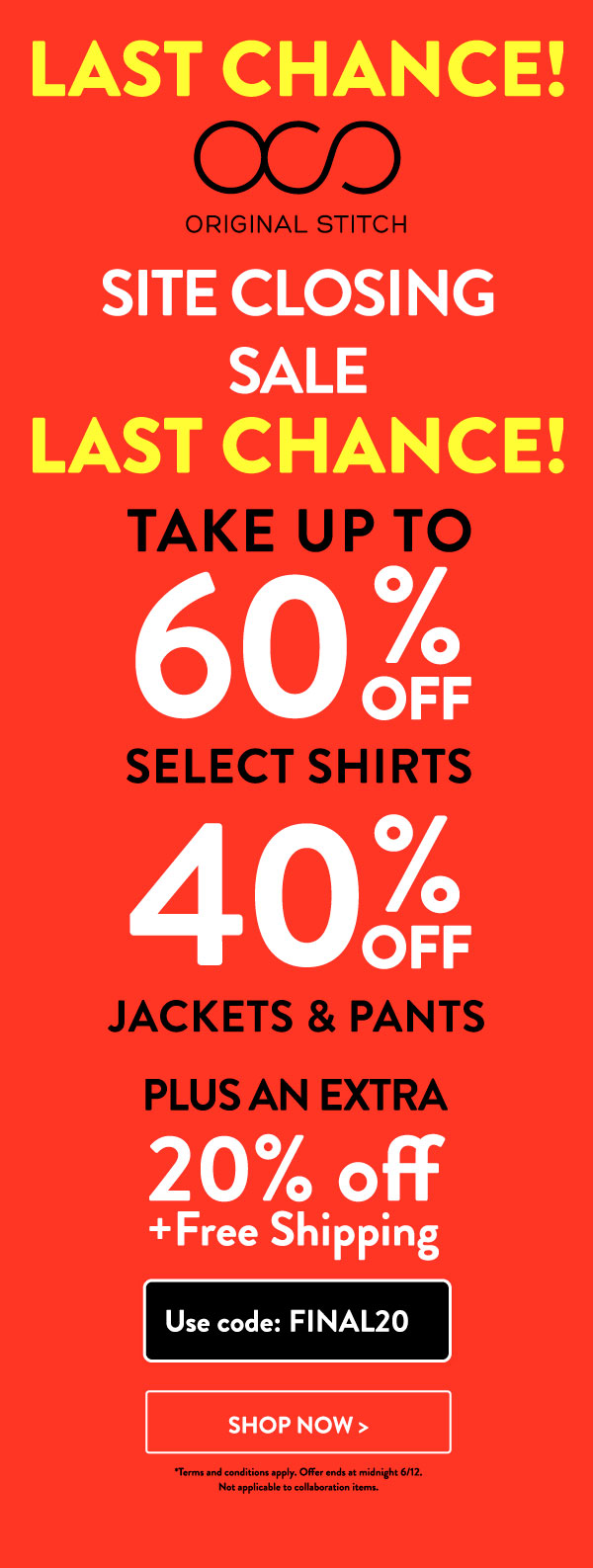 Take up to 60% off