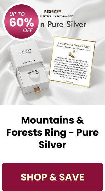 Mountains & Forests Ring - Pure Silver