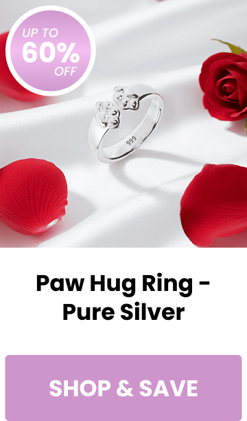 Paw Hug Ring - Pure Silver