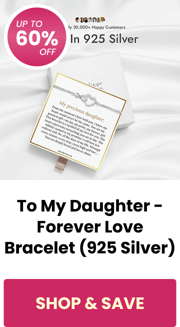 To My Daughter - Forever Love Bracelet (925 Silver) - SHOP & SAVE