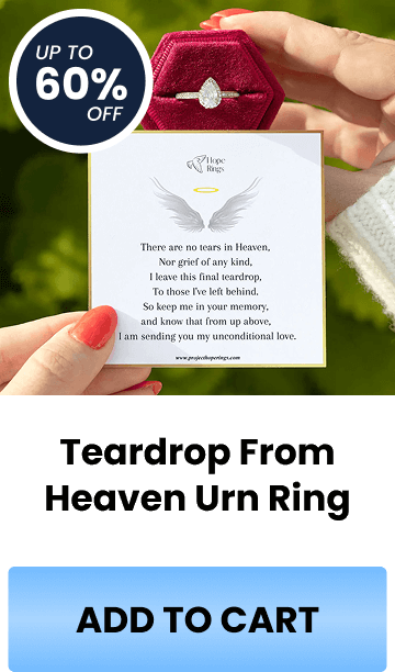 Teardrop From Heaven Urn Ring - ADD TO CART