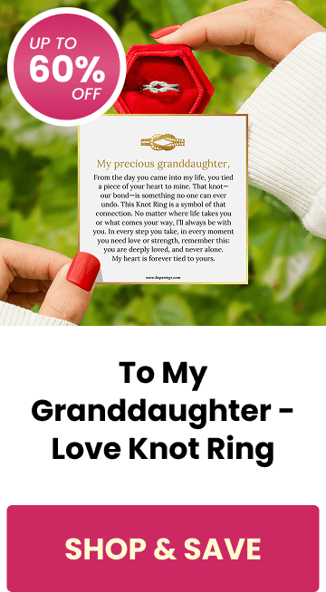To My Granddaughter - Love Knot Ring - SHOP & SAVE