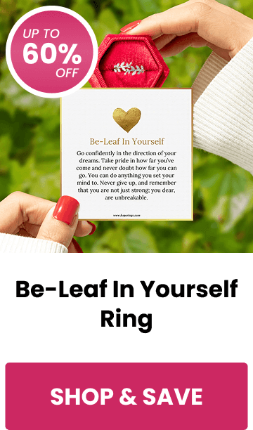 Be-Leaf In Yourself Ring