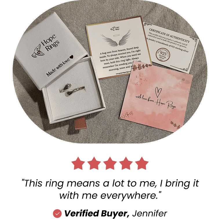"This ring means a lot to me, I bring it with me everywhere." Verified Buyer, Jennifer