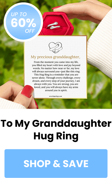 To My Granddaughter Hug Ring