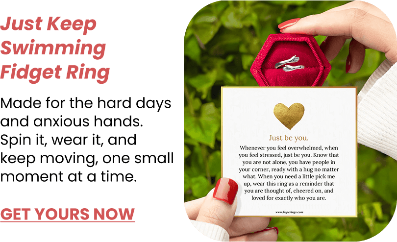 Just Keep Swimming Fidget Ring - GET YOURS NOW