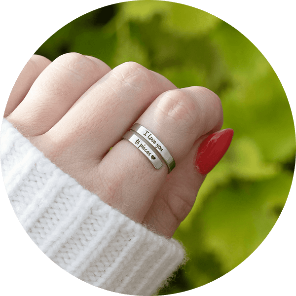 I Love You To Pieces Ring