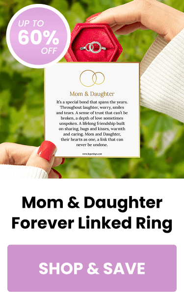 Mom & Daughter Forever Linked Ring