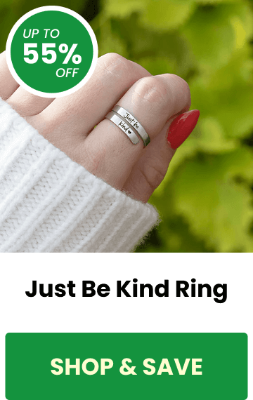 Up To 55% OFF - Just Be Kind Ring - SHOP & SAVE