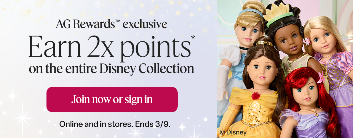 AG Rewards members earn 2x points on the entire Disney collection