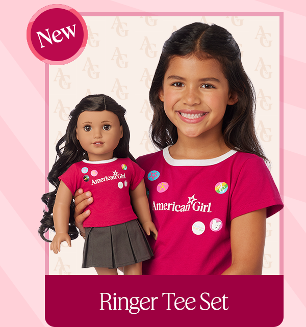 Ringer Tee Set for Girls & Dolls