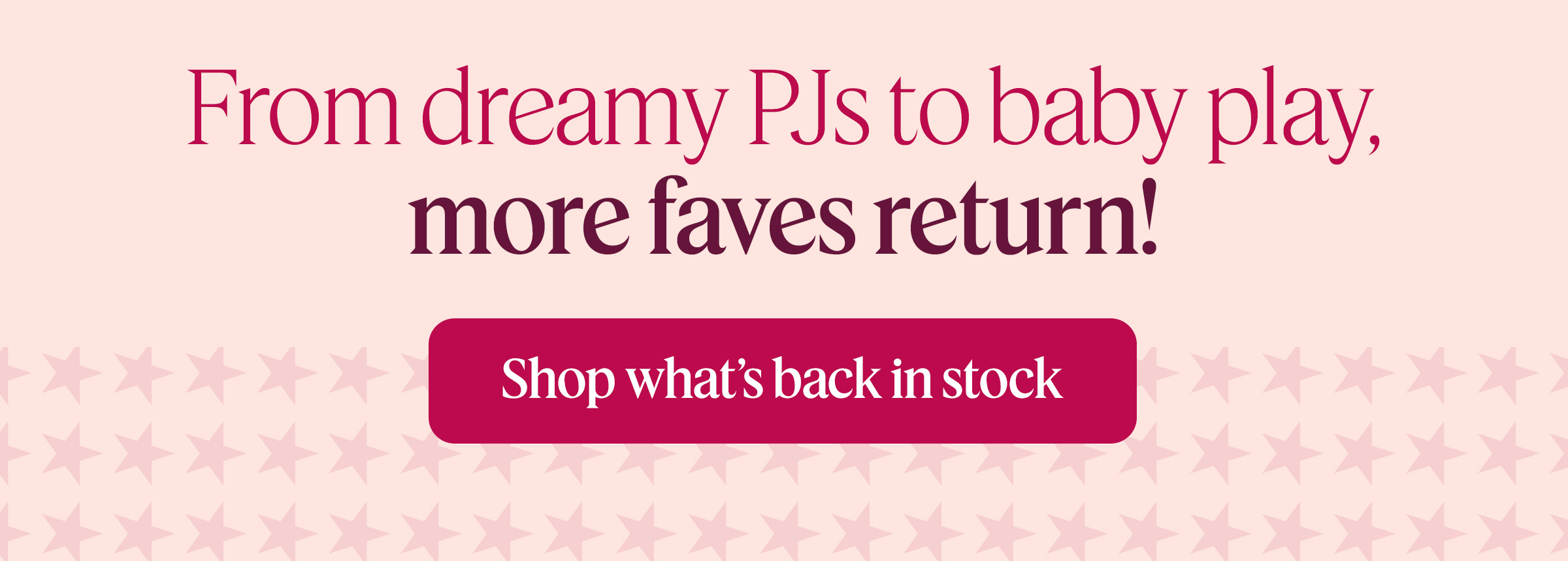 Shop what’s back in stock