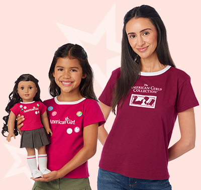 AG Ringer Matching Girl & Doll + Adult Tee 