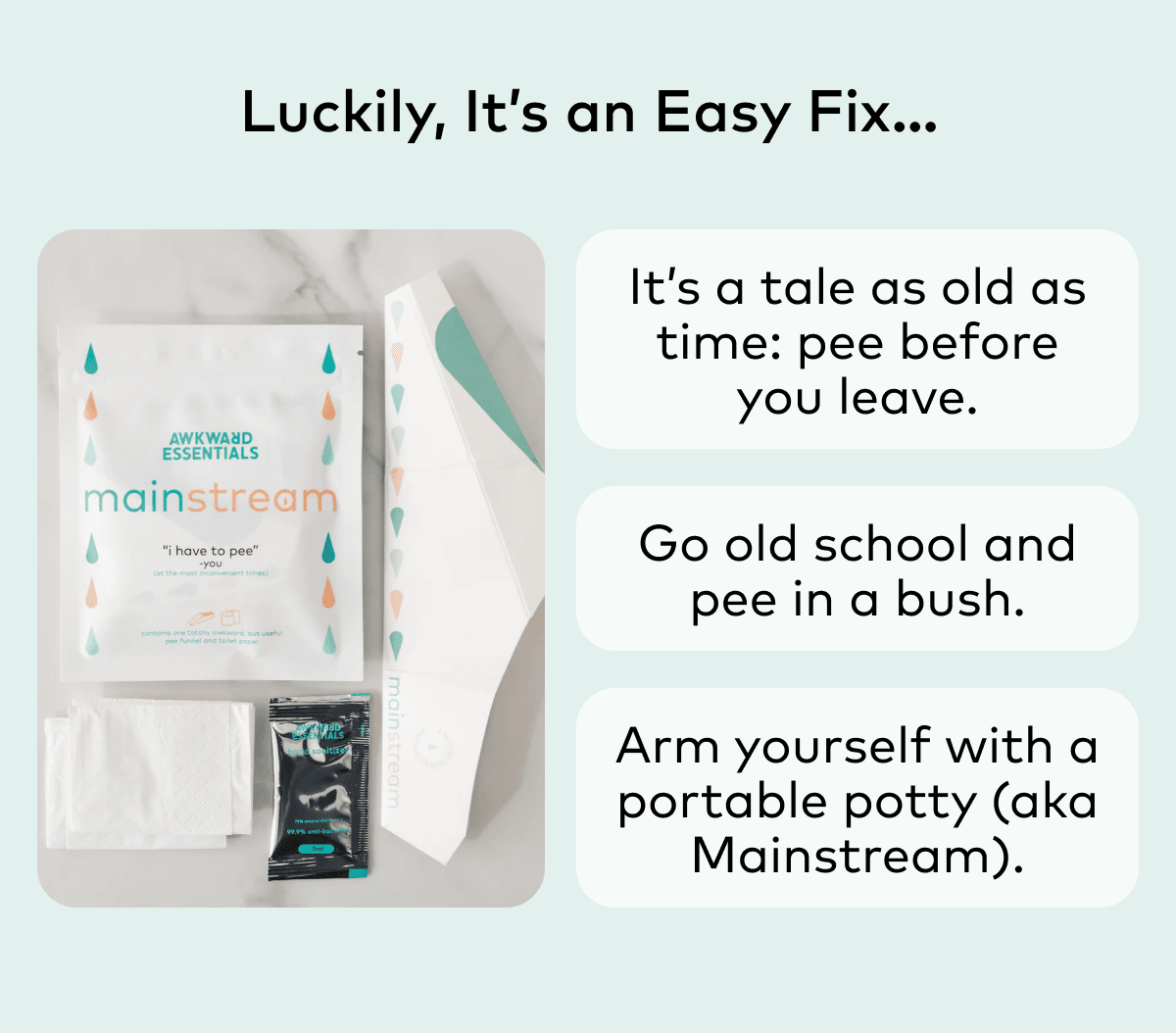 Lucky, it's an easy fix...