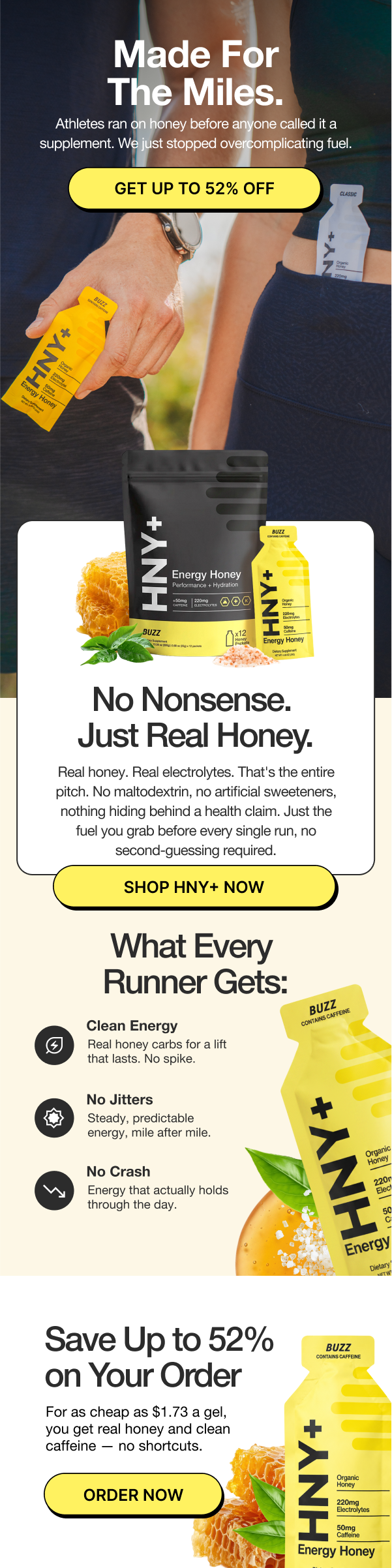 email campaign for honey+