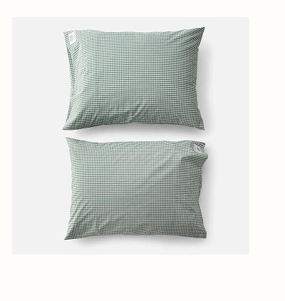 Gingham Percale Pillow Case Set