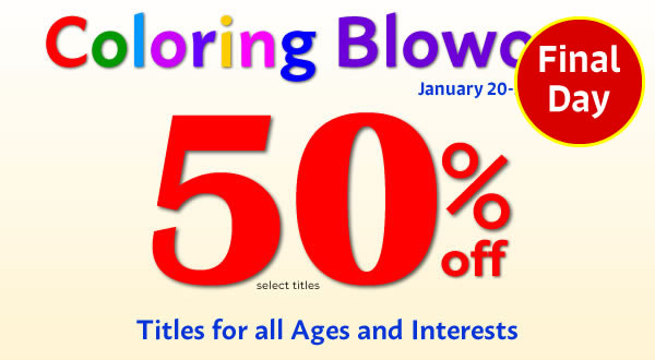 Coloring Book Blowout! Save 50%