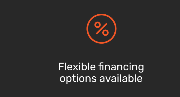 Flexible financing options available