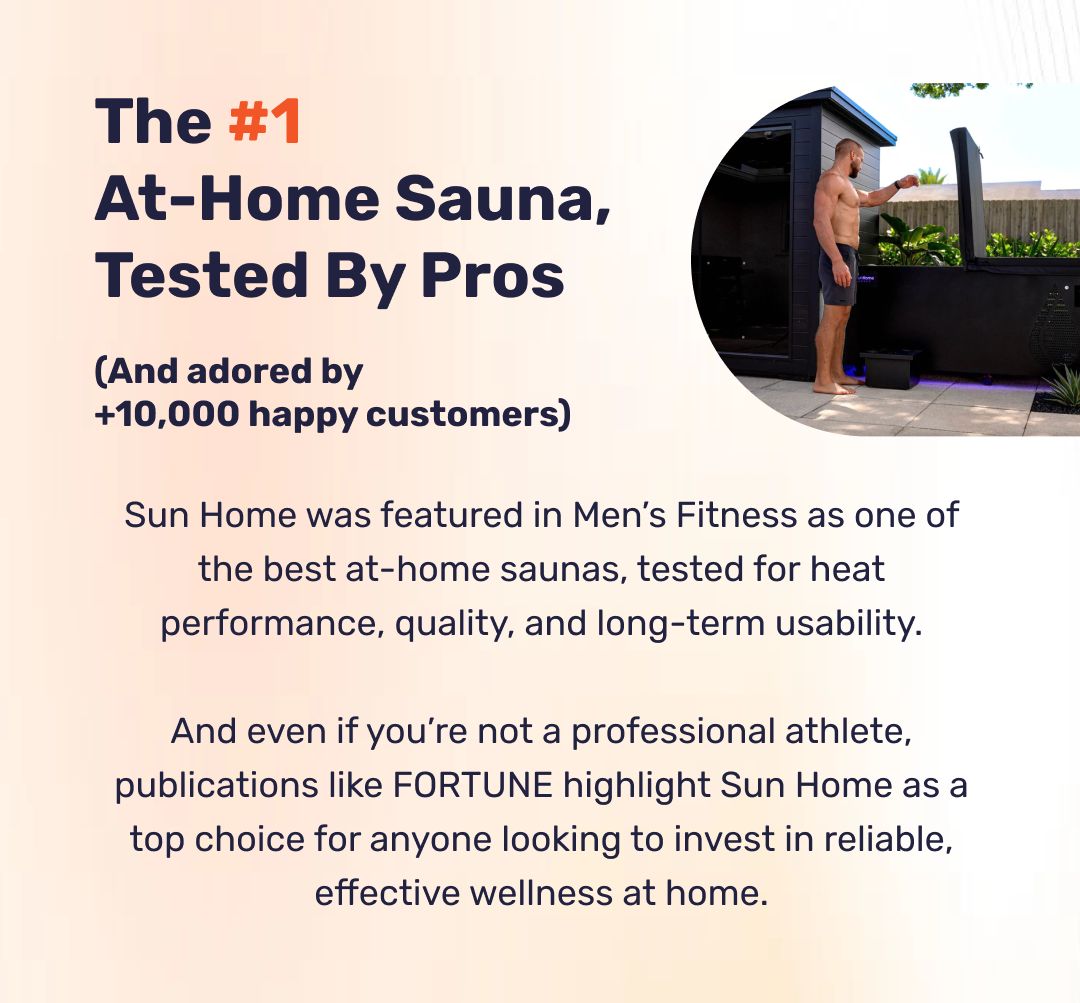The #1 At-Home Sauna, Tested By Pros  (And adored by +10,000 happy customers)