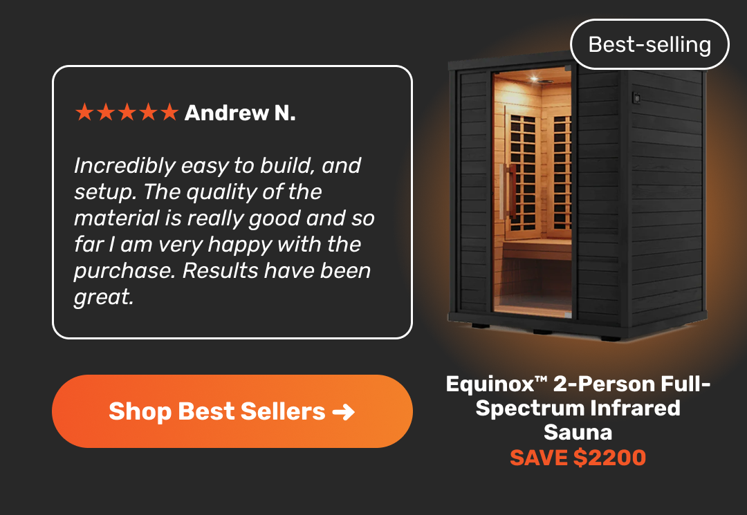 Equinox™ 2-Person Full-Spectrum Infrared Sauna