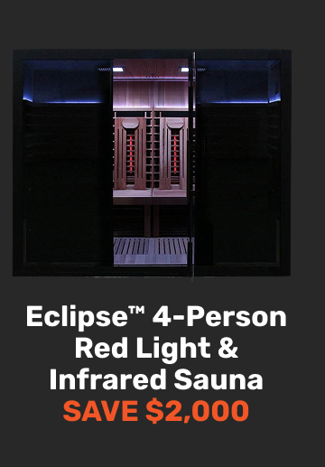 Eclipse™ 4-Person Red Light & Infrared Sauna