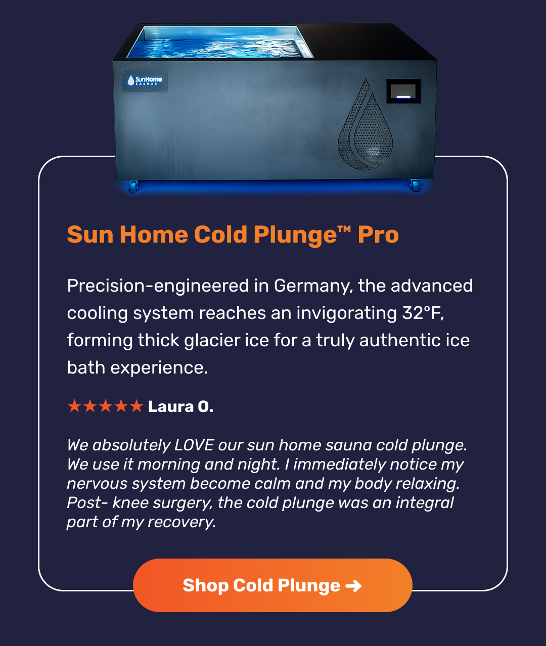 Sun Home Cold Plunge™ Pro