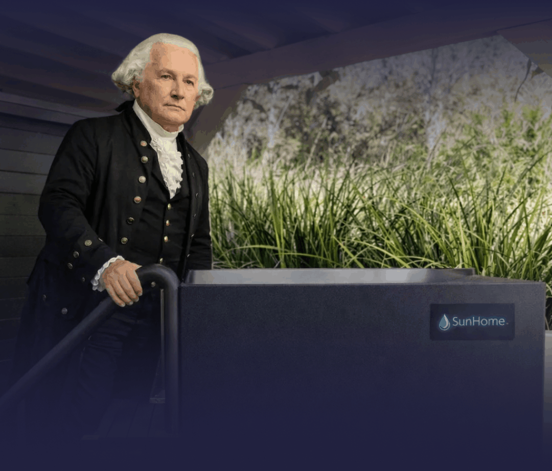 George Washington using our products.