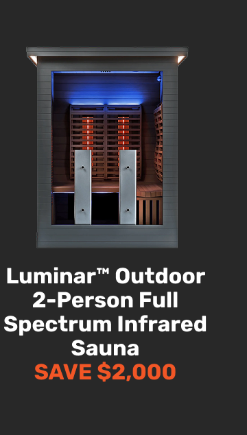 Luminar™ Outdoor 2-Person Full Spectrum Infrared Sauna
