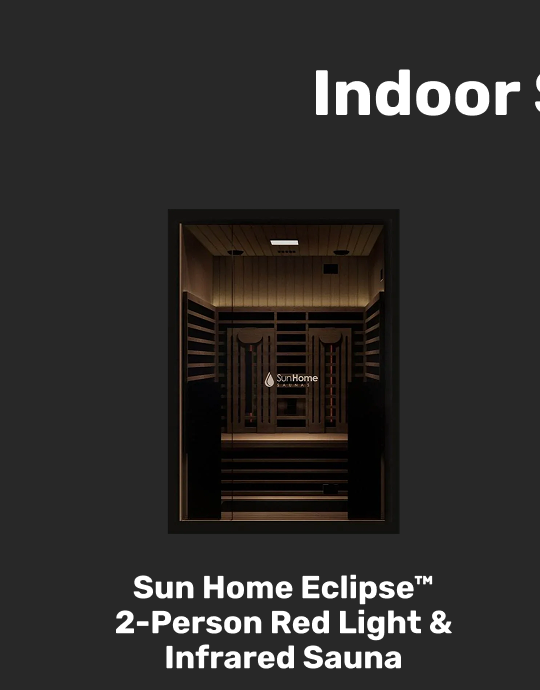 Sun Home Eclipse™ 2-Person Red Light & Infrared Sauna