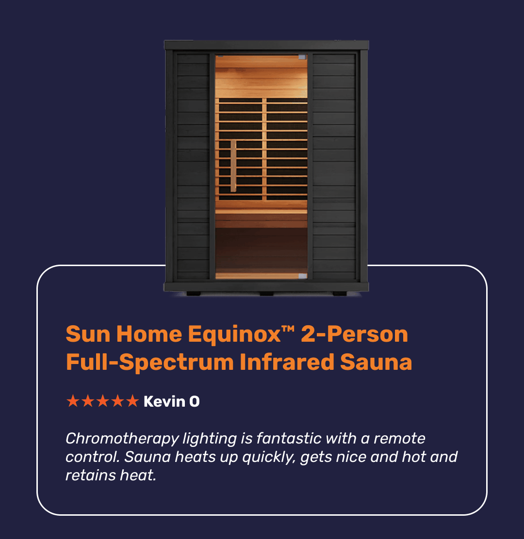 Sun Home Equinox™ 2-Person Full-Spectrum Infrared Sauna