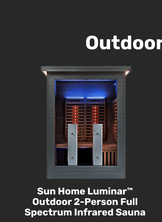 Sun Home Luminar™ Outdoor 2-Person Full Spectrum Infrared Sauna
