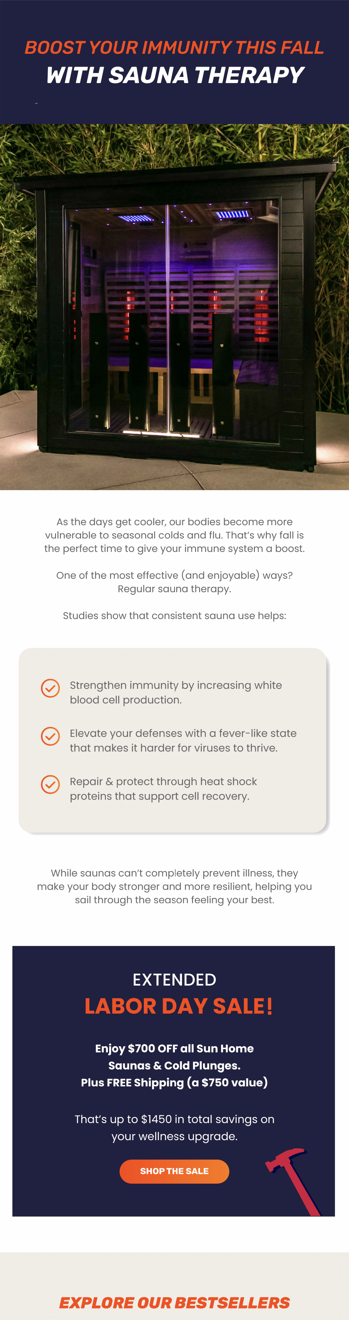  BOOST YOUR IMMUNITY THIS FALL WITH SAUNA THERAPY 