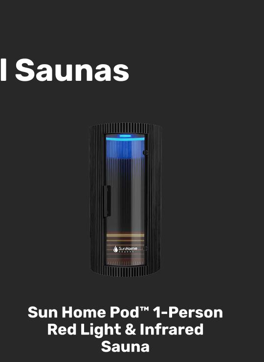 Sun Home Pod™ 1-Person Red Light & Infrared Sauna