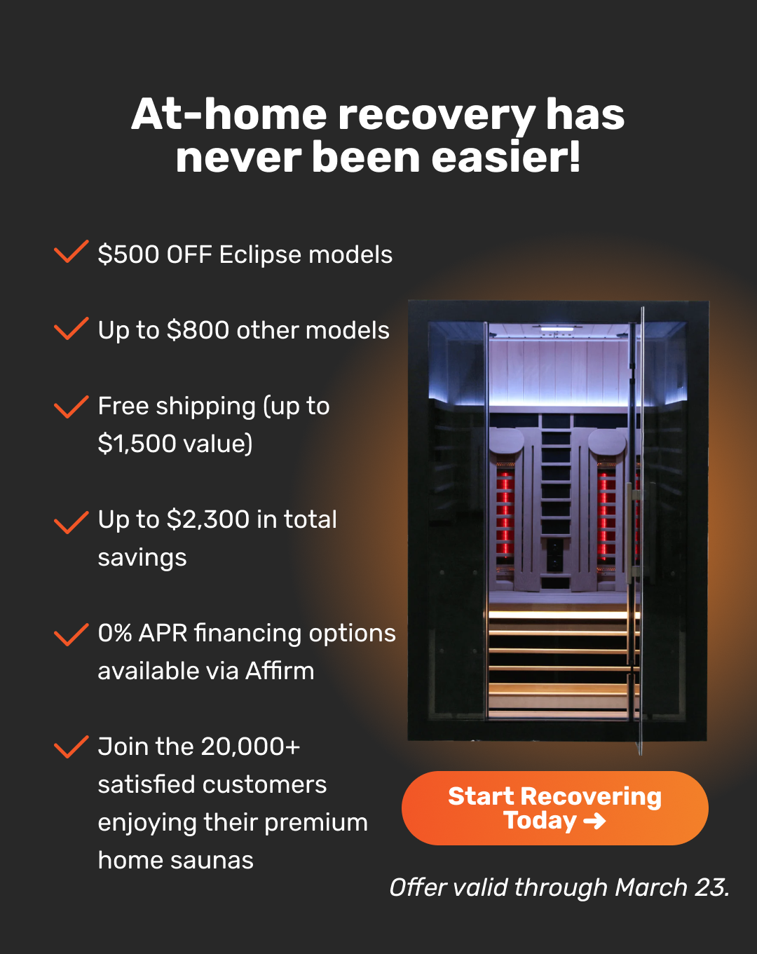 At-home recovery has never been easier!