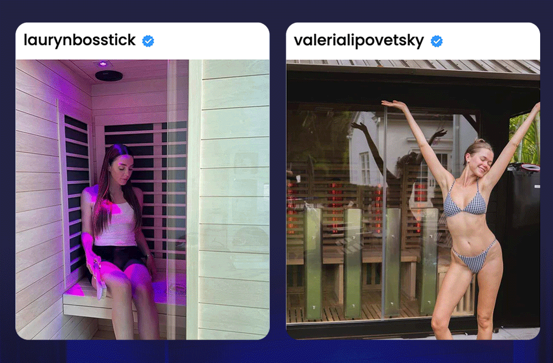 Celebrities using our products.