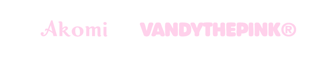 Akomi x Vandy the Pink Logo