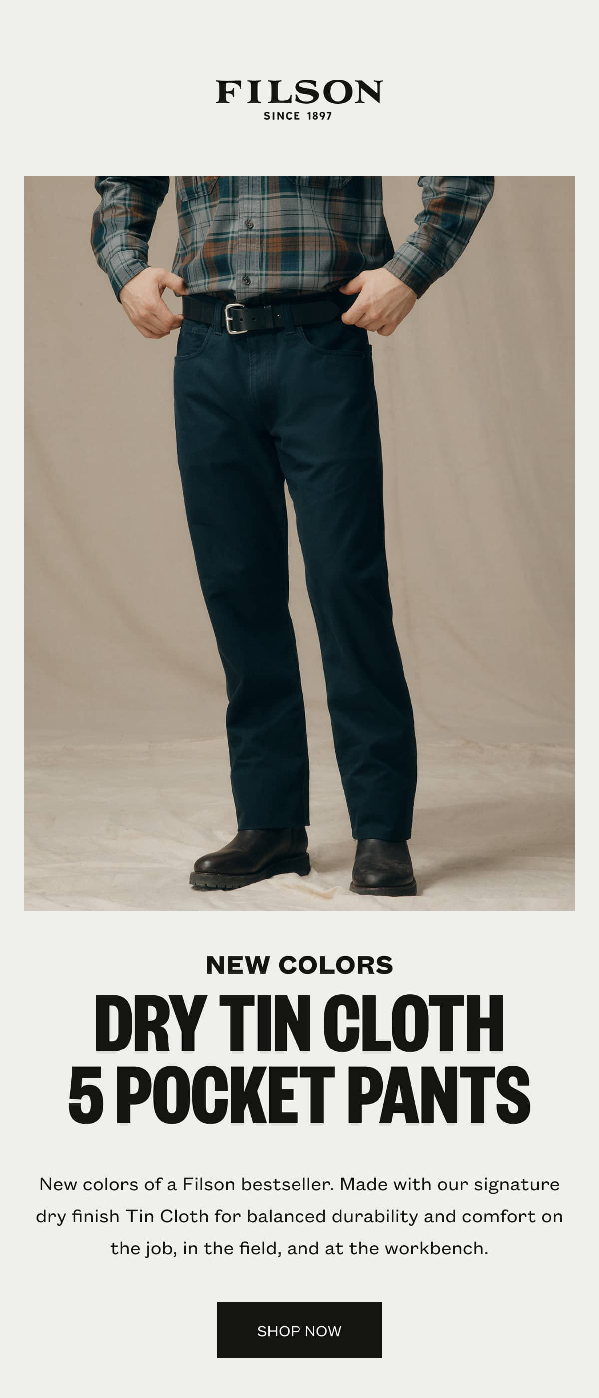 Dry Tin Cloth 5 Pocket Pants - New Colors