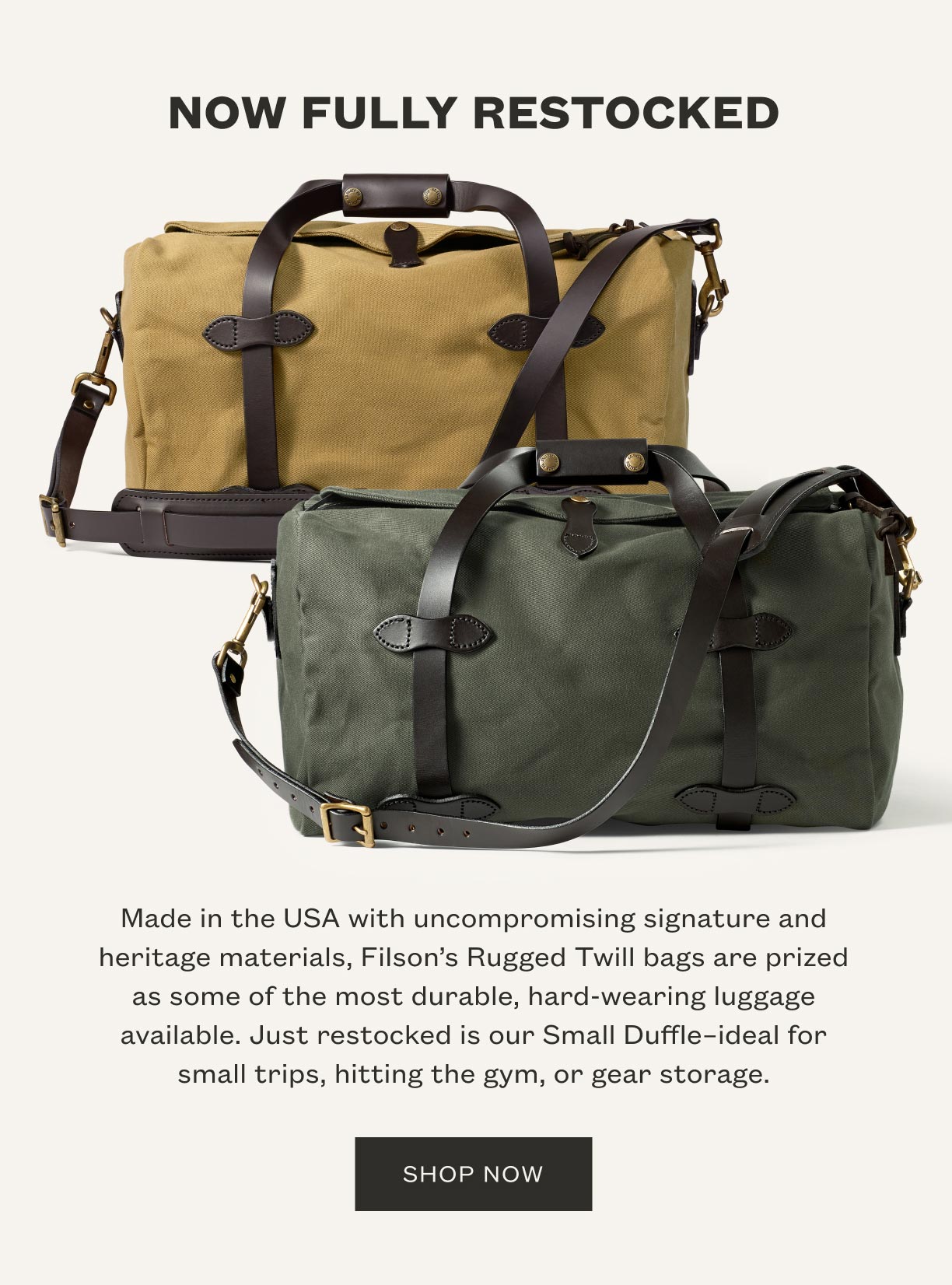 Filson Bags Damn Near Indestructible Filson